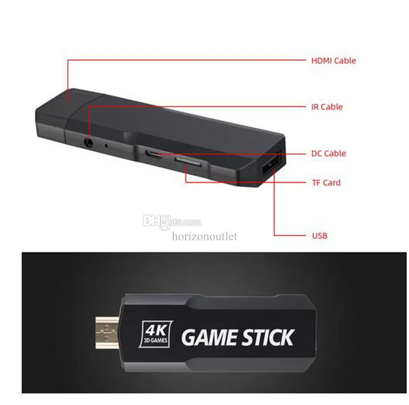 Game Stick GD10 Console 256G Portable 50000 games Dual controller