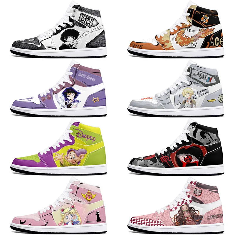 Classici fai-da-te scarpe personalizzate scarpe sportive da basket 1s uomo donna antiscivolo anime cool figura personalizzata sneakers 0002AKVW