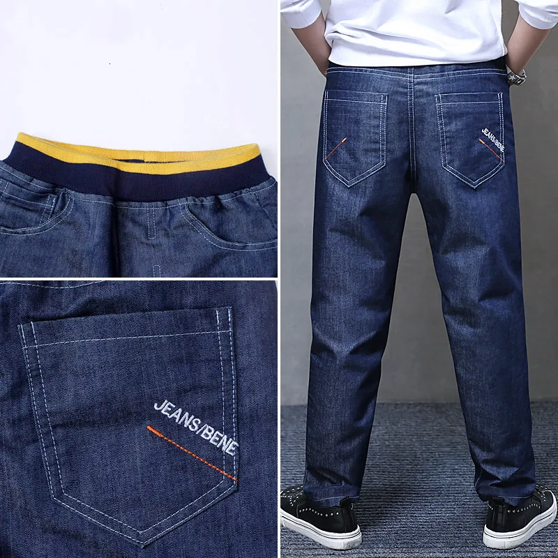 Jeans Ankunft Große Jungen Jeans Hosen Frühling Teen Jungen Hosen Größe 14 Einfarbig Blau Denim Hose Teenager Kleidung Kinderkleidung 230413