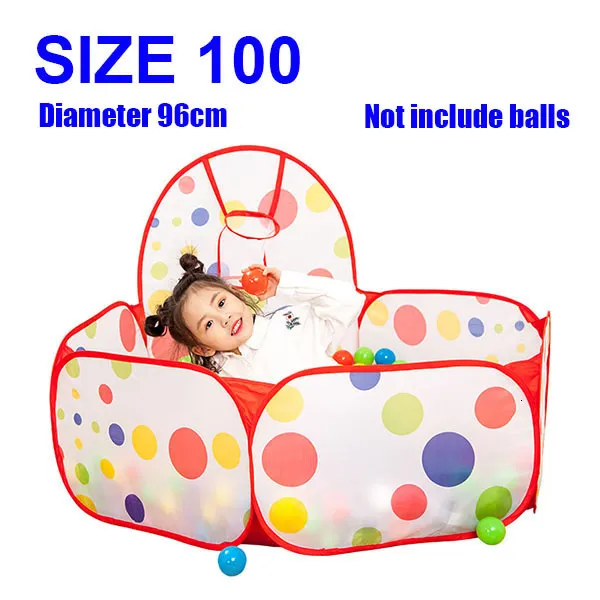 Foldable Ocean Wave Portable Playpen Nearby With Rail, Basket, And