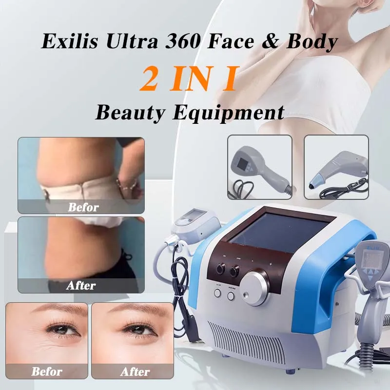 Exilis Ultra Body Slimming 360 Exili Face Drawing Anti Wrinkle Body Shape Slimming Machine