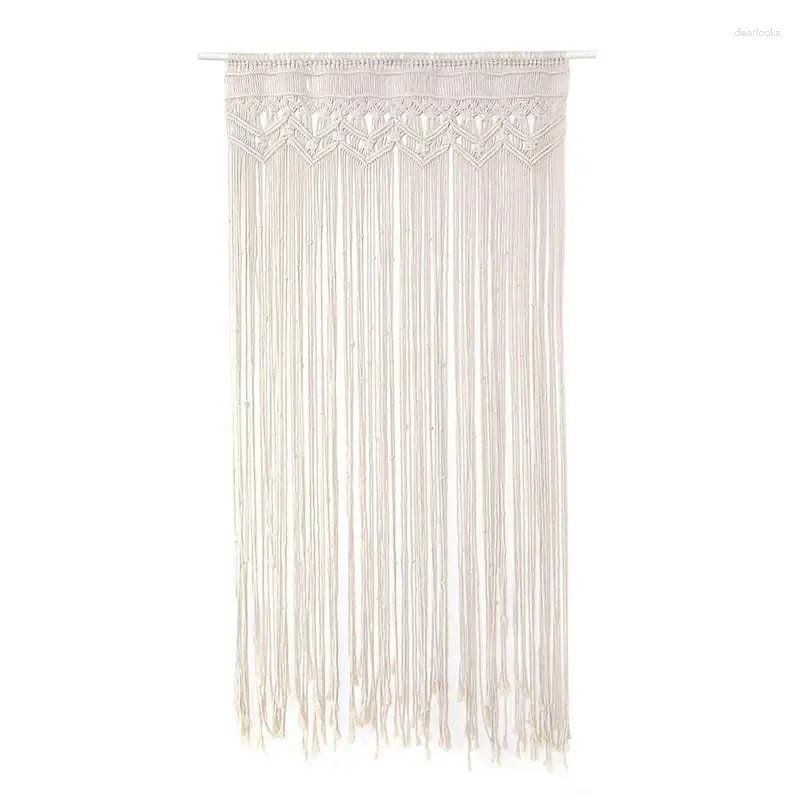 Tapisseries Bohème Macramé Tentures murales Boho Tapisserie tissée pour décor de pièce esthétique Appartement élégant Chambre Dortoir Décoration de porte