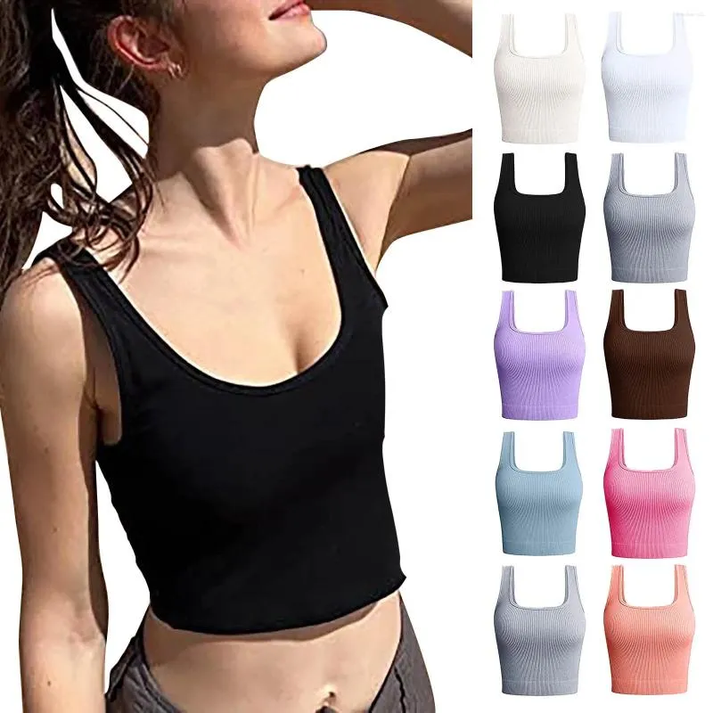 Camisoles & Tanks Womens Tank Tops Ribbed Seamless Workout Exercise Shirts  Yoga Top Women Lace Cotton For Camisole Slip From Strawberry22, $4.75