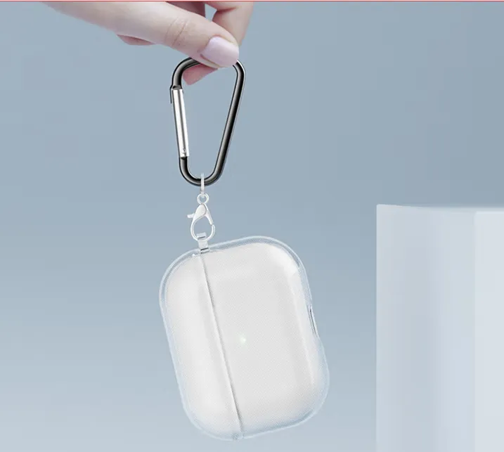 Para Airpods pro 2 airpod pros Accesorios para auriculares Bluetooth airpod pro Auriculares airpods 3 cubierta protectora transparente pro auriculares de carcasa blanda de segunda generación