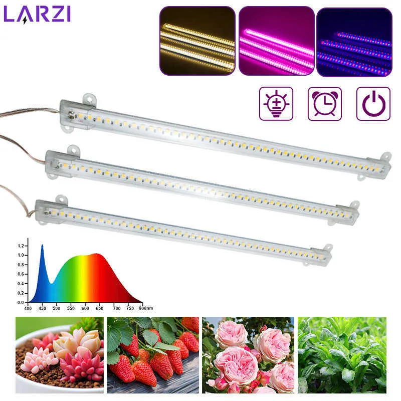 Grow Lights LED Full Spectrum Phyto Lamp USB 5V Grow Light Bar 30cm 1T 2T 3T 4T Plantes Fleurs LED Serre Cultivo Hydroponic P230413