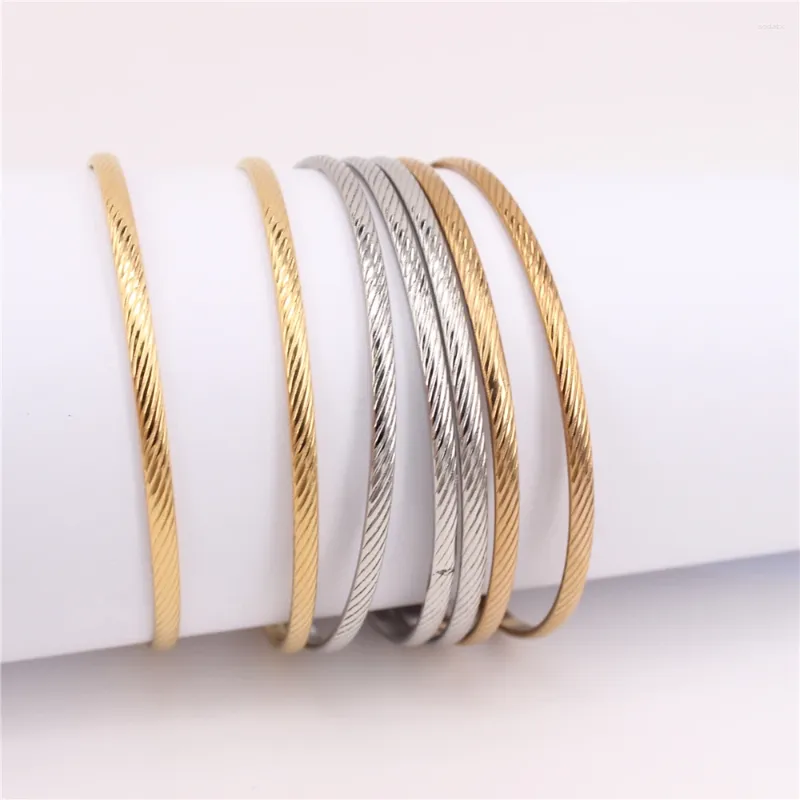 Bangle exagerar tamanho grande 7 peças pulseiras de aço inoxidável jóias 2 opções presente para homens e mulheres com pulsos grandes lh1182