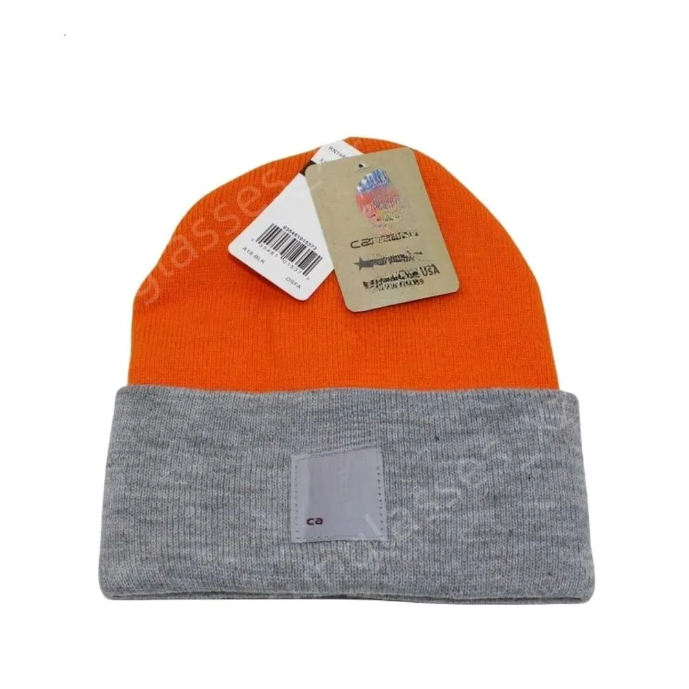 Carharttlys Hat Designer Pull de travail de qualité originale pour la chaleur et l'hiver Couleur assortie Tissage uni Chapeau en tricot rond sans bords Chapeau en laine tendance pour hommes et femmes