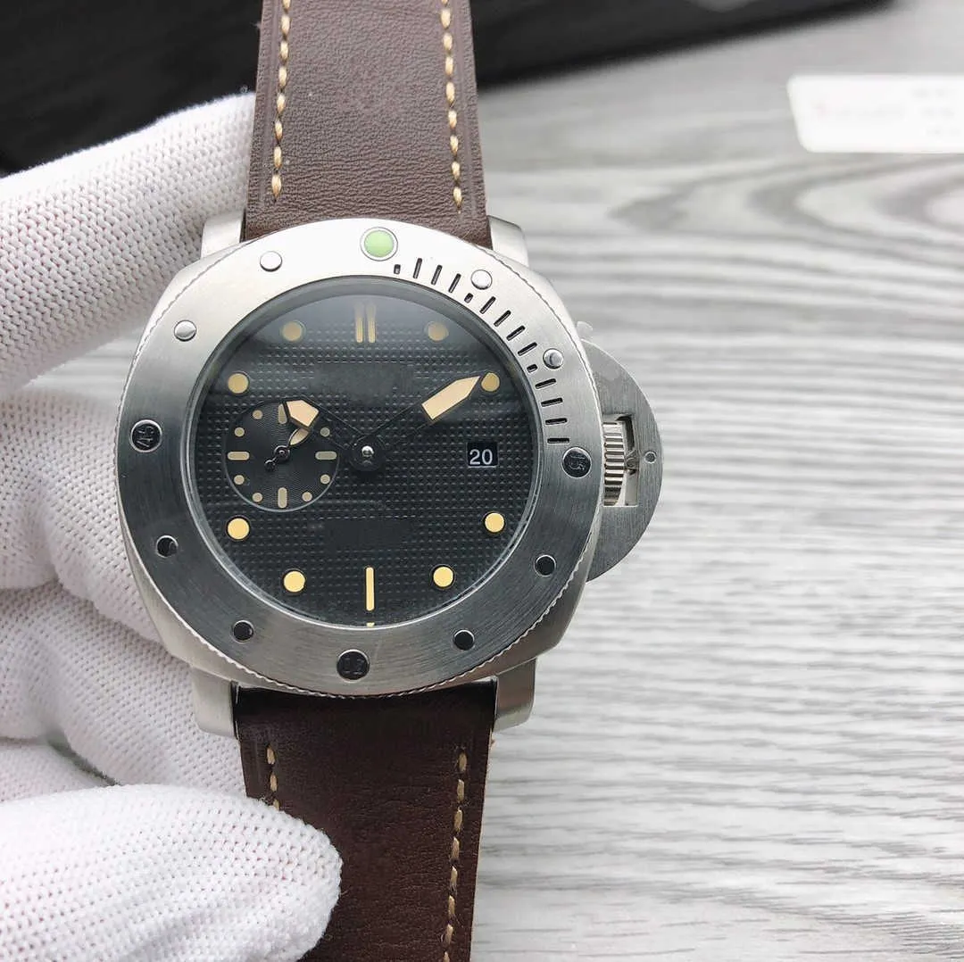 ساعة Paneri Watch Automatic Clean-Factory حركة معصم ميكانيكية بالكامل 316L حالة الفولاذ الدقيقة المستوردة مرآة معدنية عدوانية كاملة DI