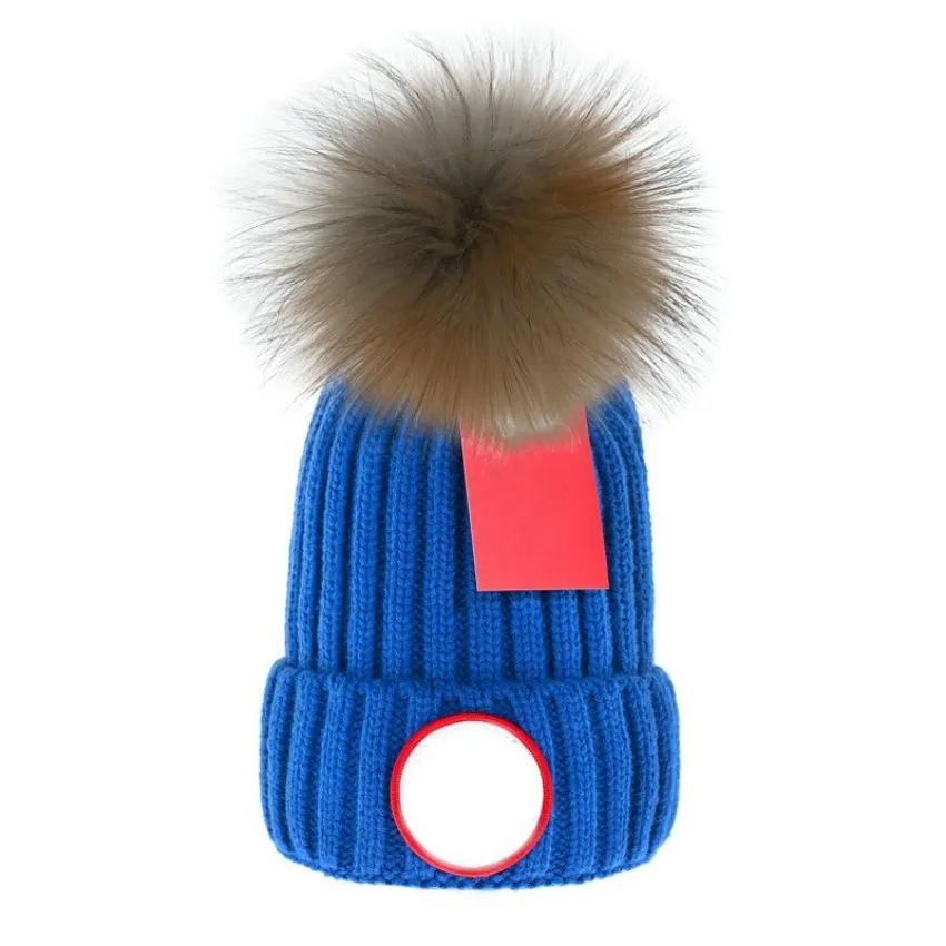 Chapeaux de mode de créateur bleus chapeaux pour enfants de marque de luxe chapeaux chauds pour femmes chapeaux pour garçons chapeaux tricotés chapeaux pour hommes et chapeaux pour femmes