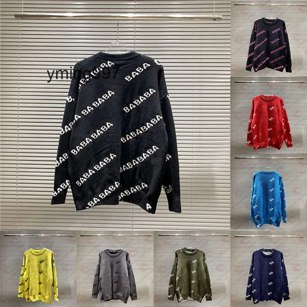 Inverno balencaigaly balencigaly manter pu alta designer camisola outono confortável homens qualidade mulheres sênior quente clássico top1 lazer multicolor moda