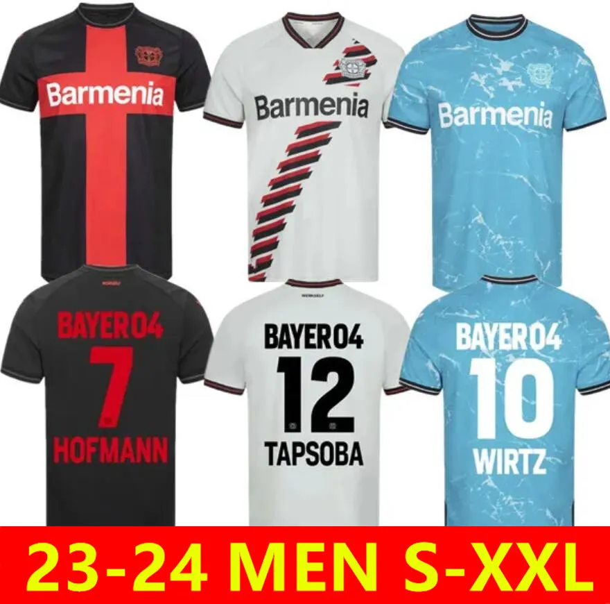 23 24 Bayer 04 Leverkusen Soccer Jerseys Home Away Third 2023 2024 Wirtz Hofmann Boniface Adli Hlozek Schick Frimpong Grimaldo Tella Shirt