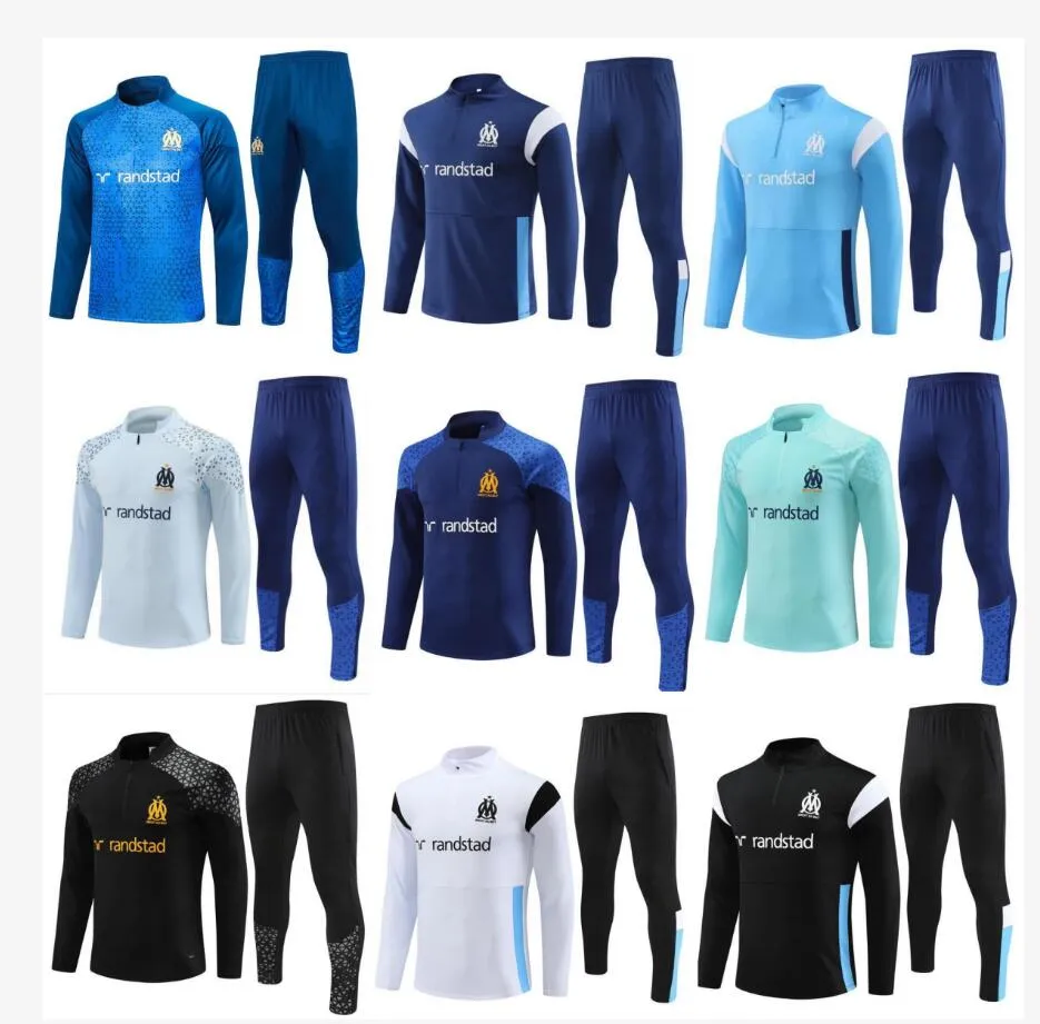 Pantalon D'entraînement De Football Homme Olympique De Marseille Essentials Noir et bleu PUMA