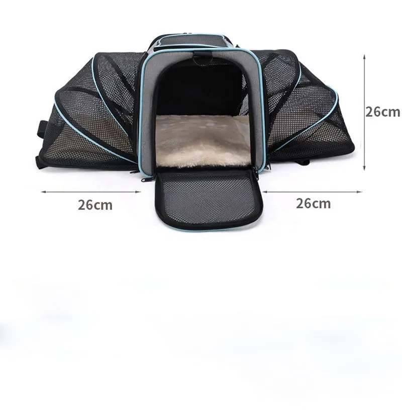 Dobrável cão gato portadores sacos de ombro portátil pet respirável saída viagem mochila transporte carro saco gaiola