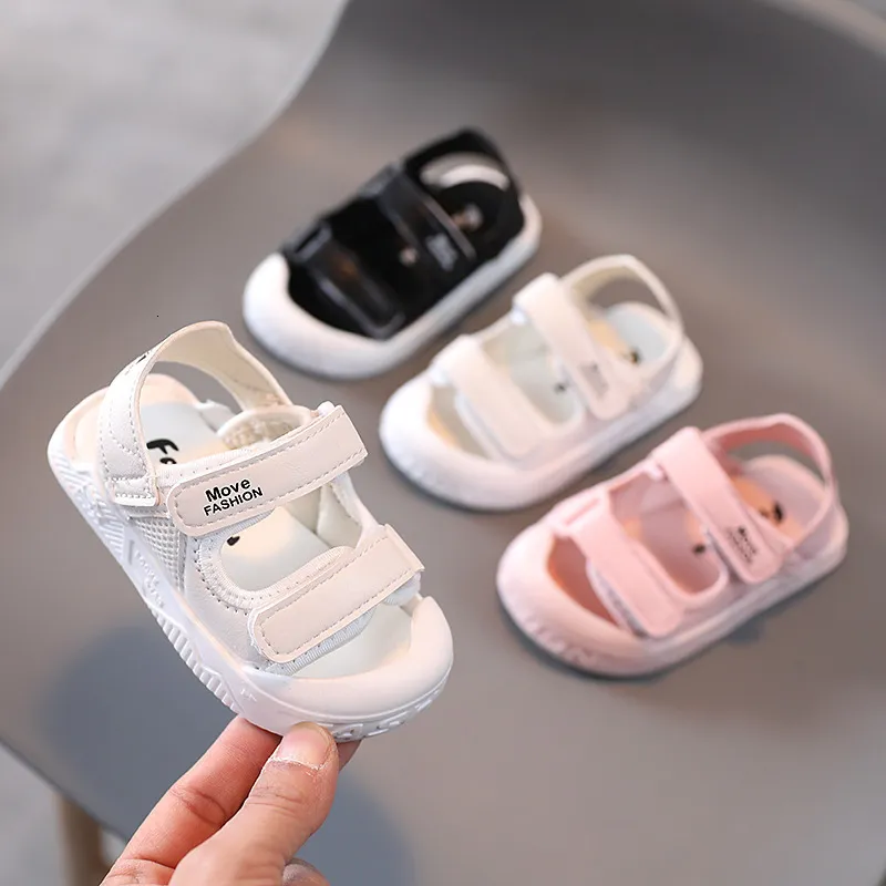 Сандалии 6m 3 T Born Mable Shoes Baby Boy Girl First Walkers Casual Beach Sport Speat Soft Sole детей младенец Bebe Summer 230412