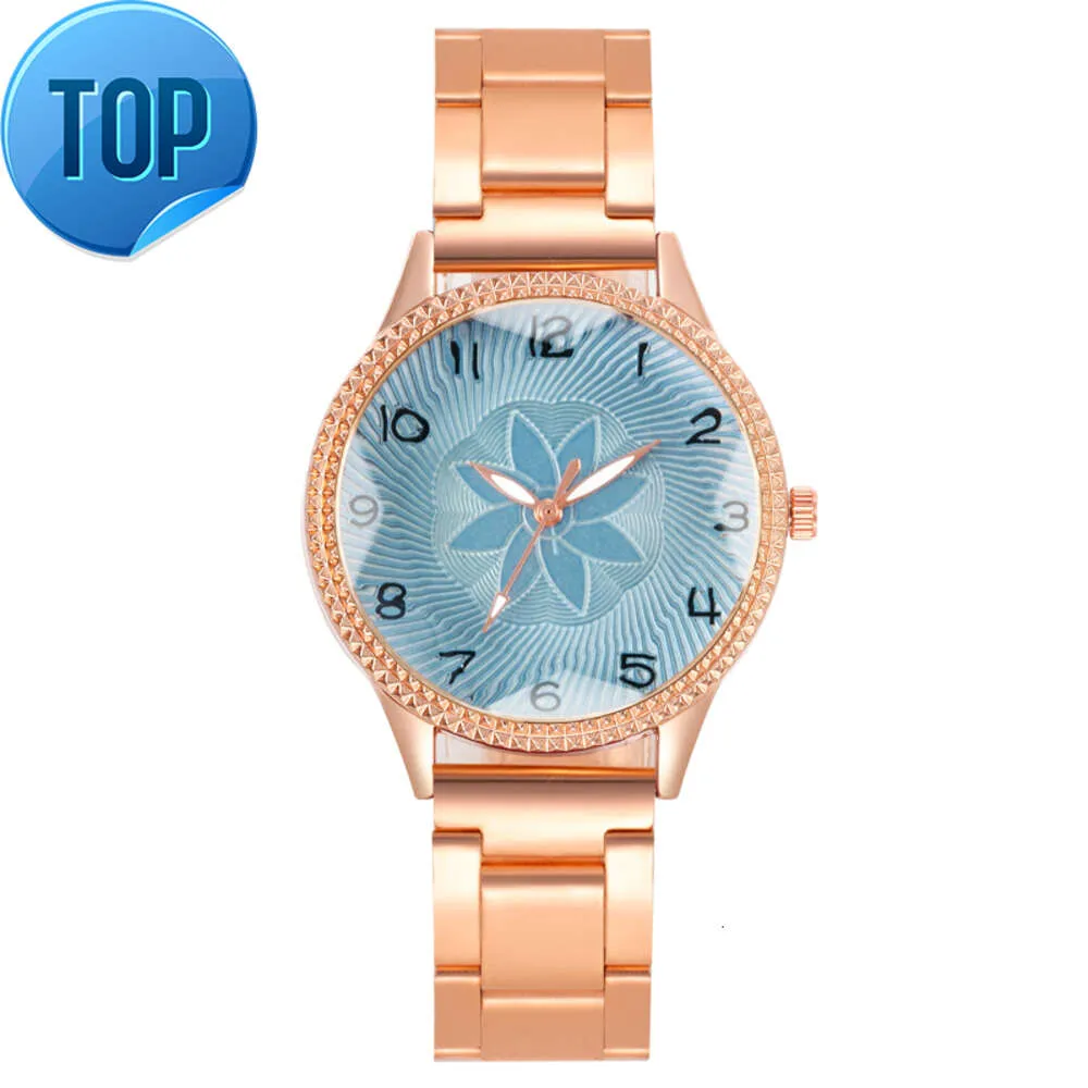 WJ-10810 grande échelle numérique fleur loisirs montres à Quartz bracelet en acier inoxydable fabricant en gros accepter