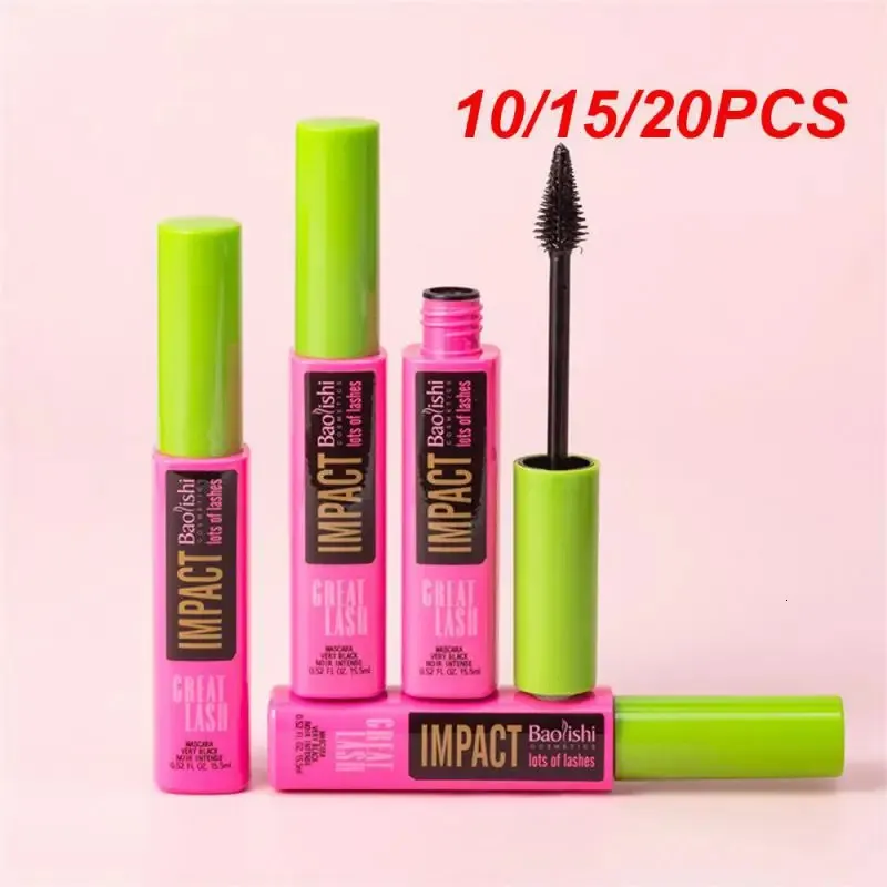 Mascara 10/15/20PCS Contenuto netto 15,5g Mascara Crema Base per ciglia impermeabile e resistente al sudore Occhio nero Nero 1 Mascara 231113