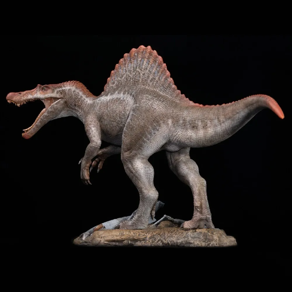 Действительные фигуры игрушек в Stock Nanmu Studio 1/35 Soplanter 2.0 Spinosaurus DX Фигура Dinosaur Model Collector с базой 230412