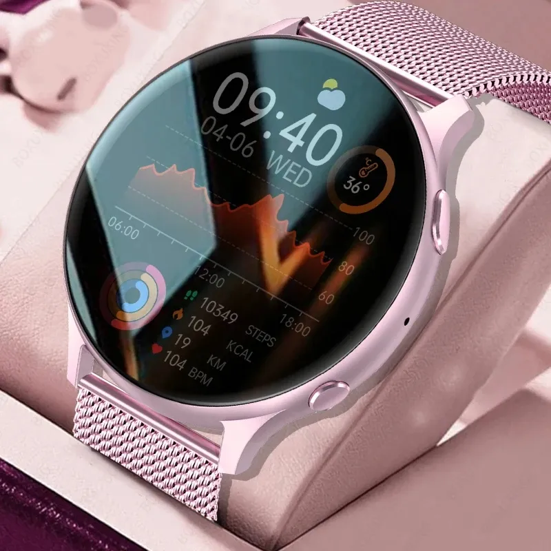 2023 Nieuwe Bluetooth Oproep Smart Horloge Vrouwen Mannen 1.32 "Amoled 360*360 Hd Pixel Display Smartwatch Dames Vrouw weer Xiaomi Huawei