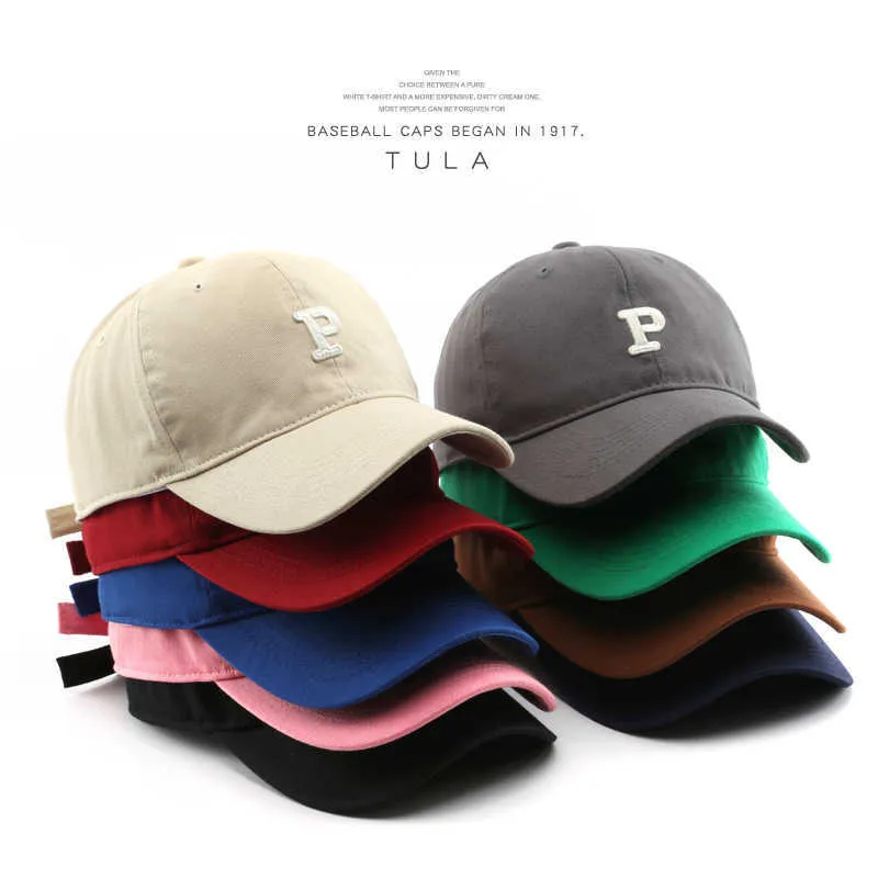 Gorras de béisbol para mujer, gorras de béisbol informales Cs de algodón para el sol, gorras con letras P bordadas para mujer, gorras con visera de Color sólido Unisex C para hombre 2022