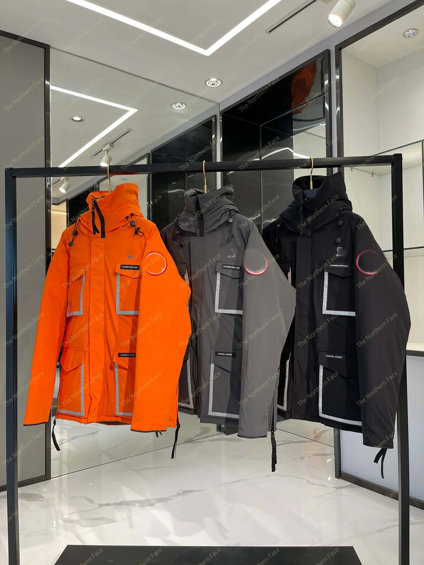 Kanadische Marke Goose Logo OCTOBER'S VERY OWNPuffer Jackets Men Designer Real Outdoor Wyndham and Oberbekleidung Hooded Fourrure Manteau Down Jacket Coat Hiver