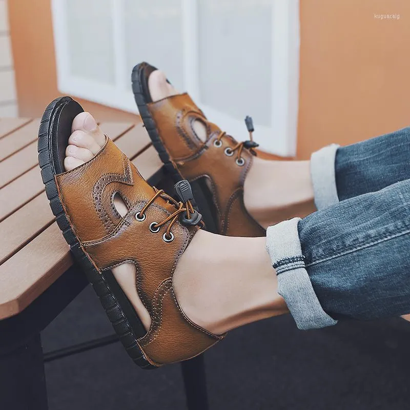 Sandals Homens Plage Luxury Mens Sandalia For Handmade Masculina Sandale Geta Samool Dress Beach Shoe Footwear Em Sandales Shoes Sandal