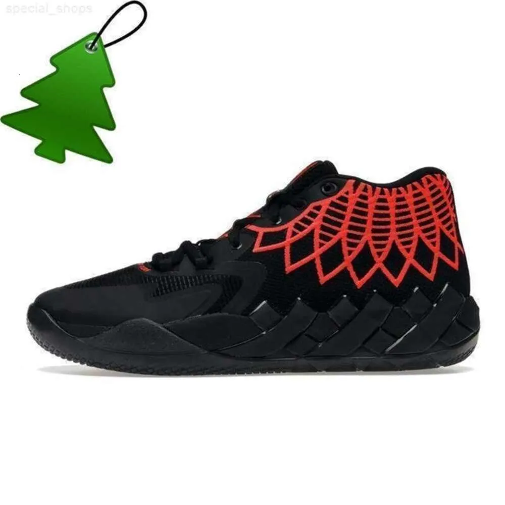 Chaussures à roulettes chaussures de basket originales pour hommes Lamelo Ball Rick et Morty MB.01 Galaxy Rock Ridege rouge noir d'ici Beige Lo UFO