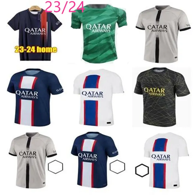 PSGs MBAPPE Fußballtrikots 22 23 24 DI MARIA WIJNALDUM SERGIO RAMOS HAKIMI viertes Maillots Fußballtrikot ICARDI VERRATTI S/2XL