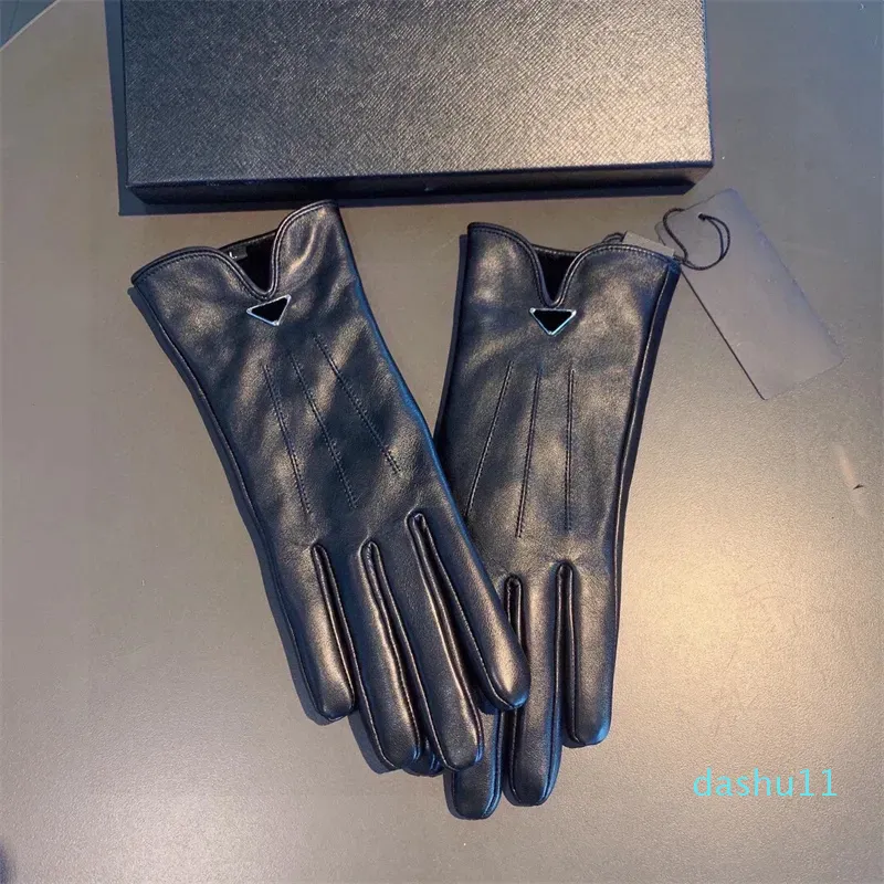 Marque Designer hiver cuir cinq doigts gants polaire écran tactile Rex cyclisme résistant au froid thermique en peau de mouton sous-gants