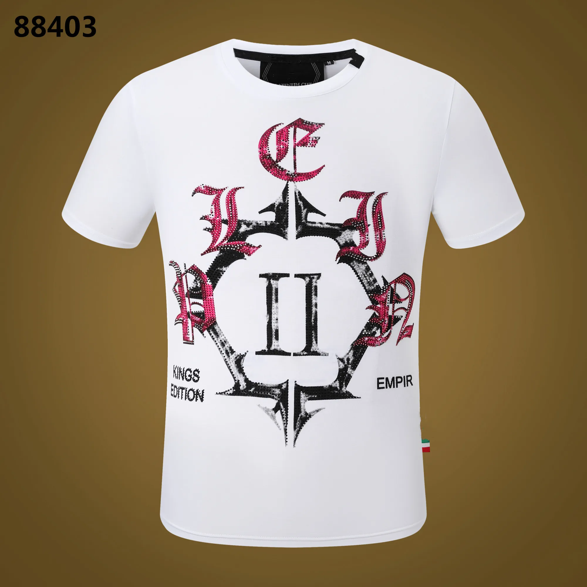 Plein beer t shirt heren ontwerper t-shirts merk kleding Rhinestone Skull Men t-shirts klassieke hoogwaardige hiphop streetwear t-shirt casual top tees pp88403