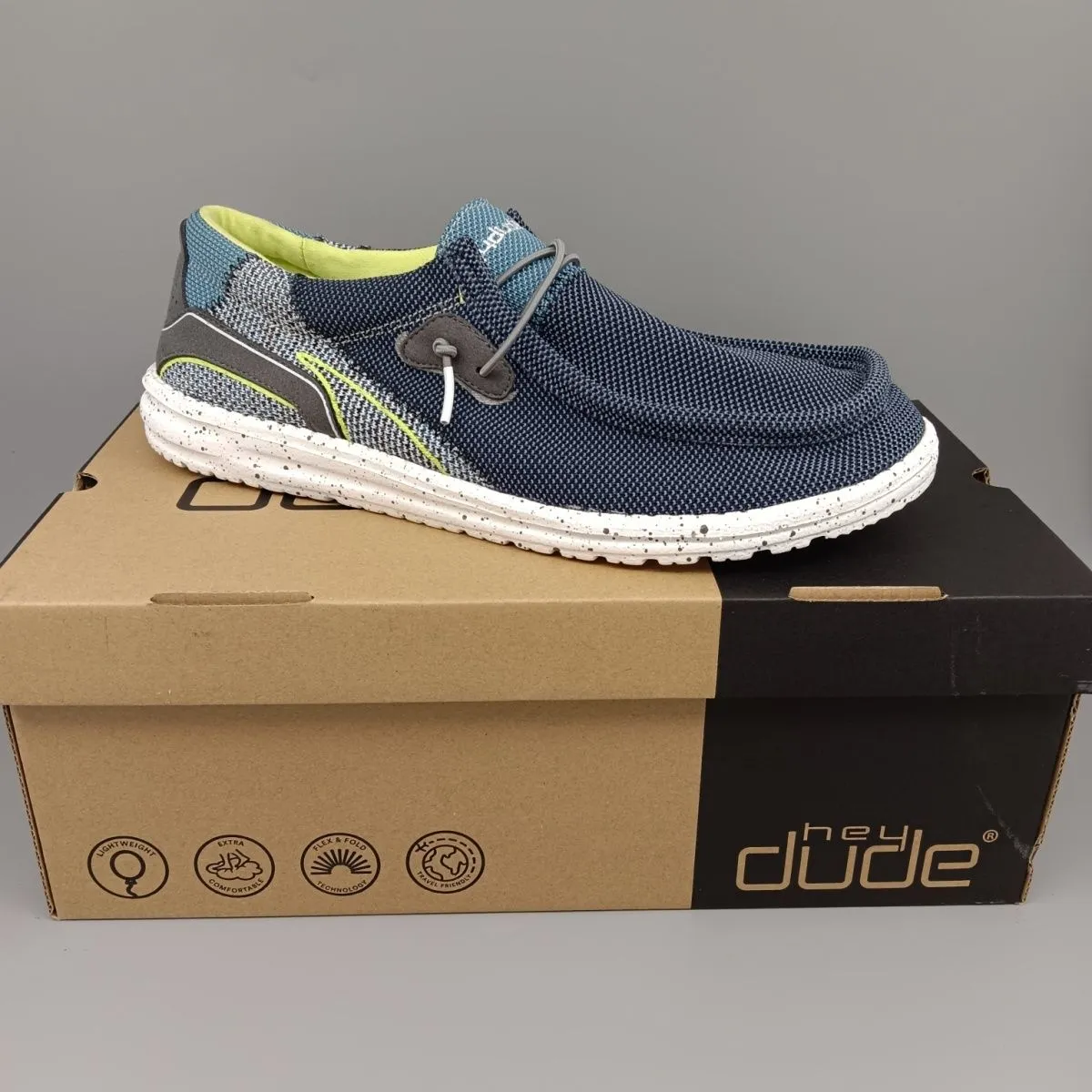 Outdoor-Designerschuhe Hey Dude Mens Wally Linen Männer Frauen ein Fuß weiche Sohle maschinenwaschbare Stoffschuhe Schweinsleder-Schuhpolster EUR 41-45