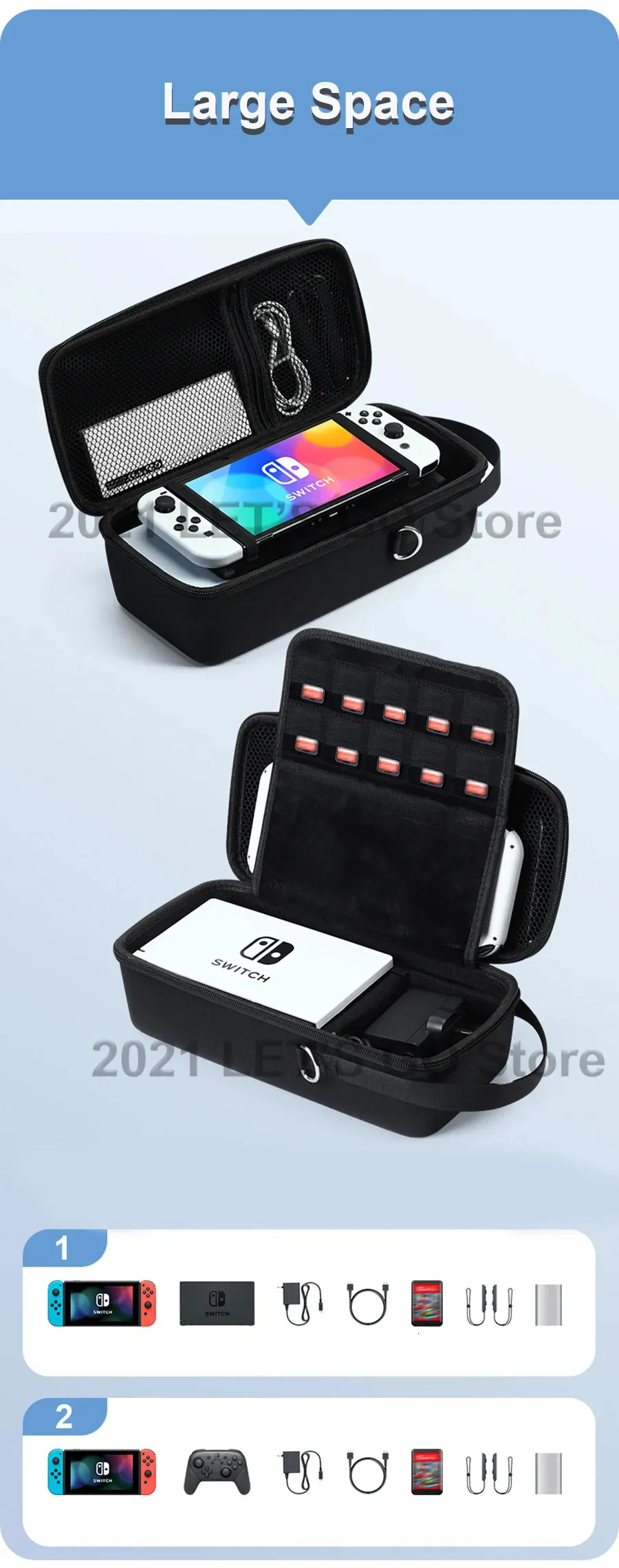 DHgate.com:Nintendo Switch OLED Handheld Storage Bag, Portable Carrying ...