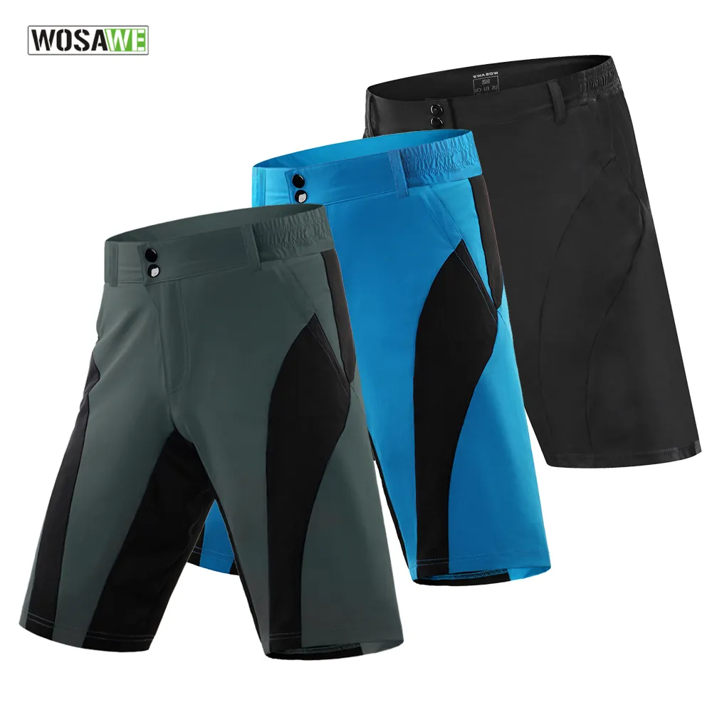 WOSAWE Hommes Shorts De Cyclisme Cargo Shorts Séchage Rapide Résistant À L'usure Biker VTT Vélo De Montagne Randonnée Escalade Descente Court Pantalon Décontracté 230412