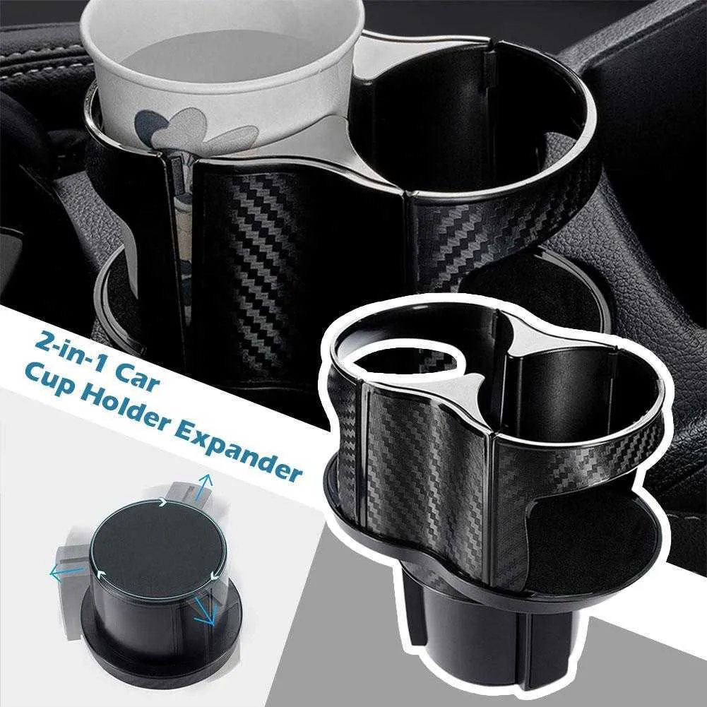 2 In 1 Vehicle Cup Holder Holder And Cupholder Adapter Expandable