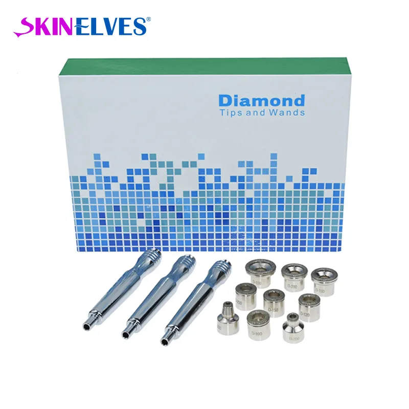 Face Care Devices Diamond Microdermabrasion Tips 9 3 Wands katoenfilter voor huid Beauty Dermabrasion Tool 230413