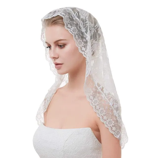 Risparmia alla grande su Velo Da Sposa Cattolico Elegante Velo Da Sposa In  Pizzo Nero Per Cerimonie Della Chiesa Cattolica in grandi quantità Le