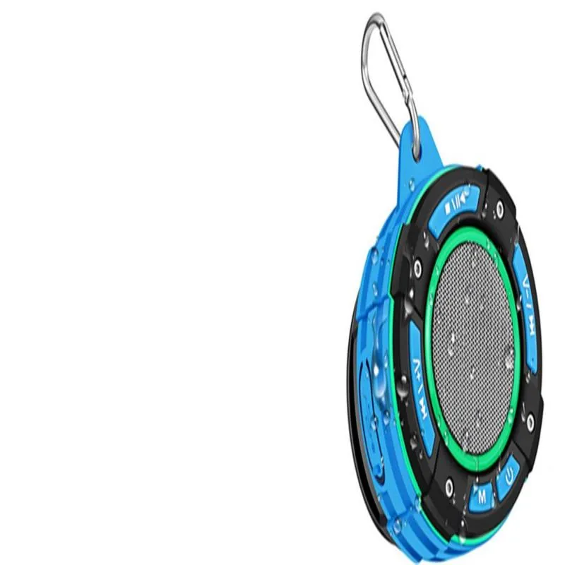 Altavoces Bluetooth, ssouwao IPX7 Altavoz de ducha impermeable, luces LED  coloridas, radio FM, ventosas, altavoz portátil para viajes en la piscina  en