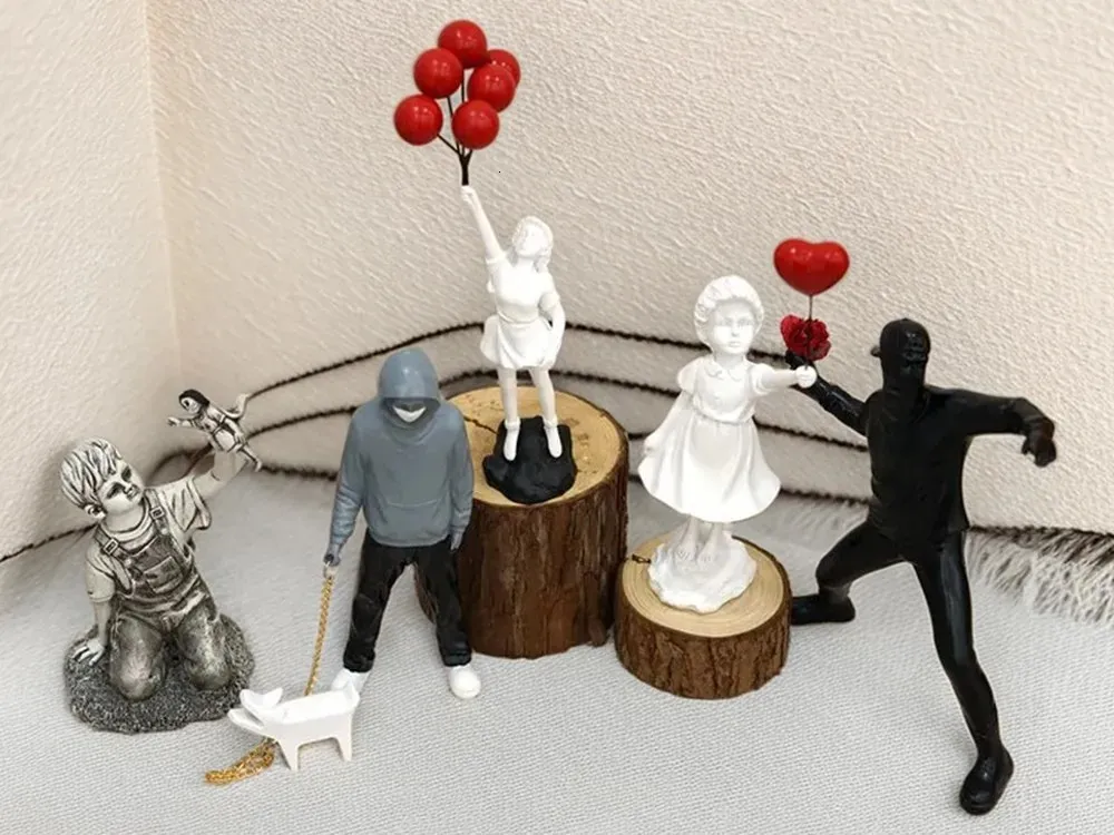 Banksy Sculpture Collection Figurines Modern Pop... From Cong09, $6.89 ...
