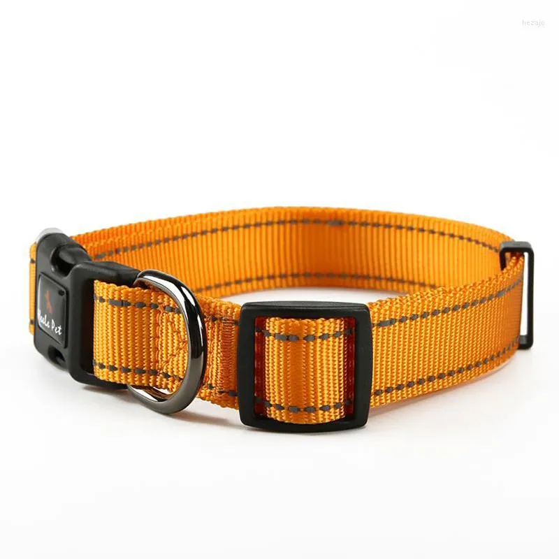 Hondenkragen groothandel kraag reflecterend verstelbaar nylon pet 2,5 cm breed voor grote middelgrote honden groot