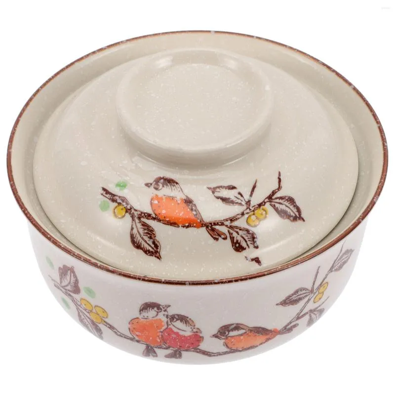 Niba Bowlss Ceramic Rice Udon Noodle Niba Bowls Lid Japanese Ramen