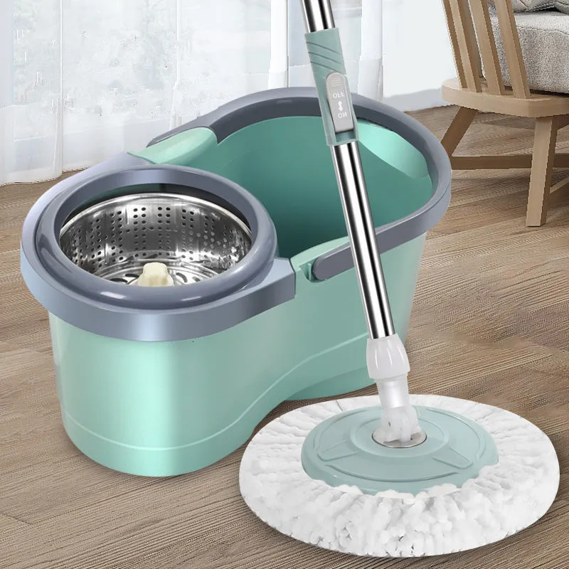 Mops Rotating mop with bucket rotating dry hand mop 230412