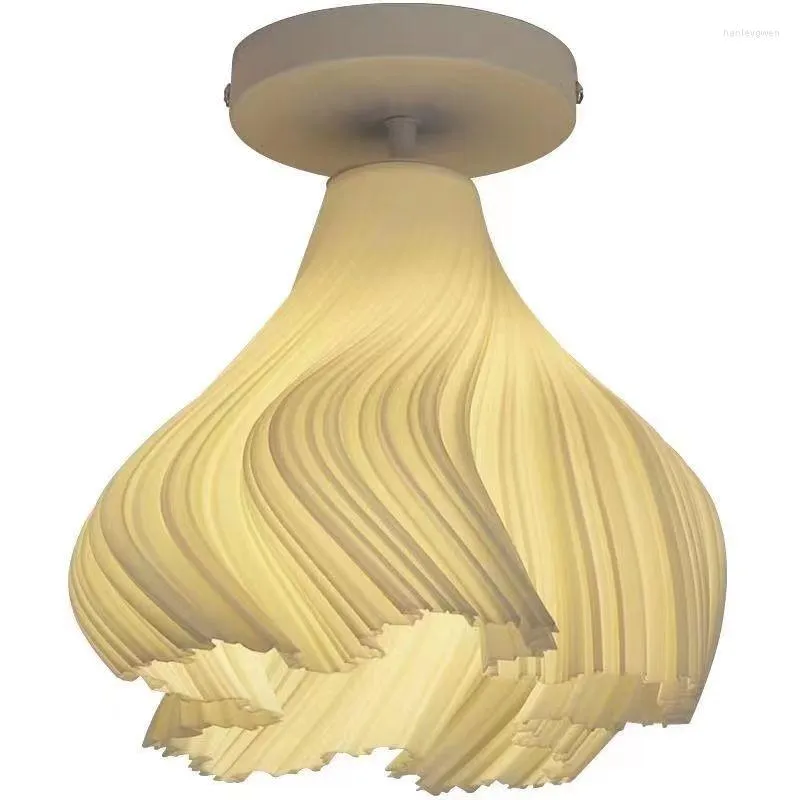 Plafoniere Moderna semplice stampa 3D Piccola lampada a sospensione Lampadario creativo con decorazioni floreali Ciondolo Comodino Corridoio interno Galleria d'arte