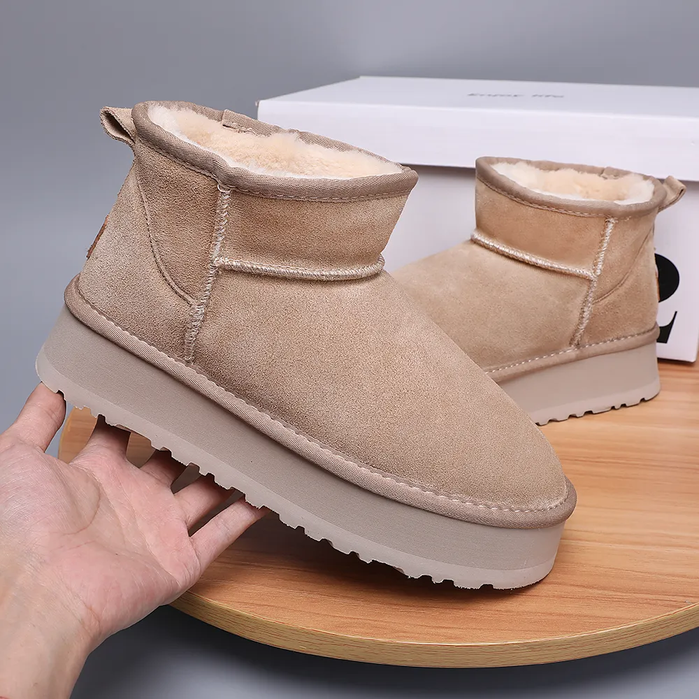 Australien stövlar tasman tofflor kvinnor stövel designer stövlar tazz tozzs toffles klassiska snö vinter stövlar ultra mini plattform stövlar mocka slip-on skor tofflor storlek 35-44