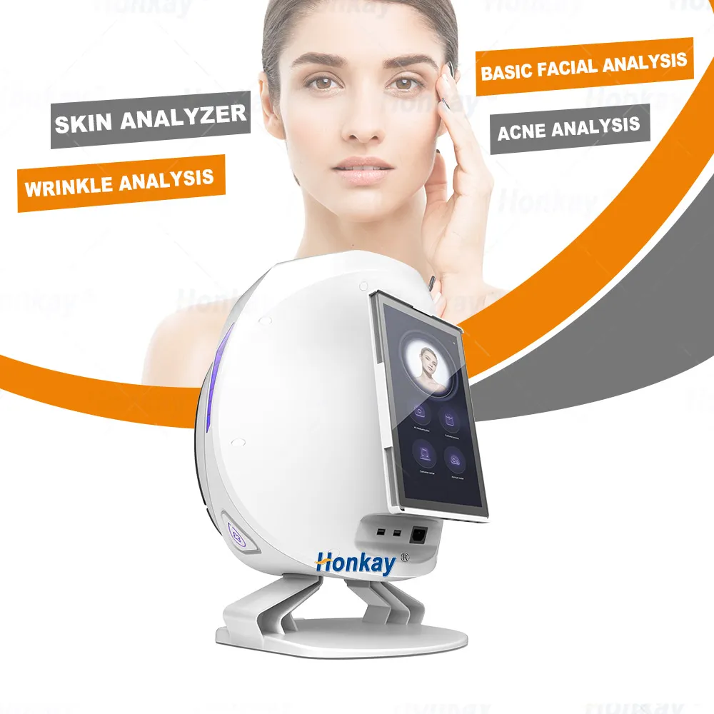 Skin Analysis Machine 3D Facial Analysis Camera Magic Mirror High Pixel Skin Scanner Analyzer Diagnosis Moisture Professional Beauty Equipment Home Salon Use