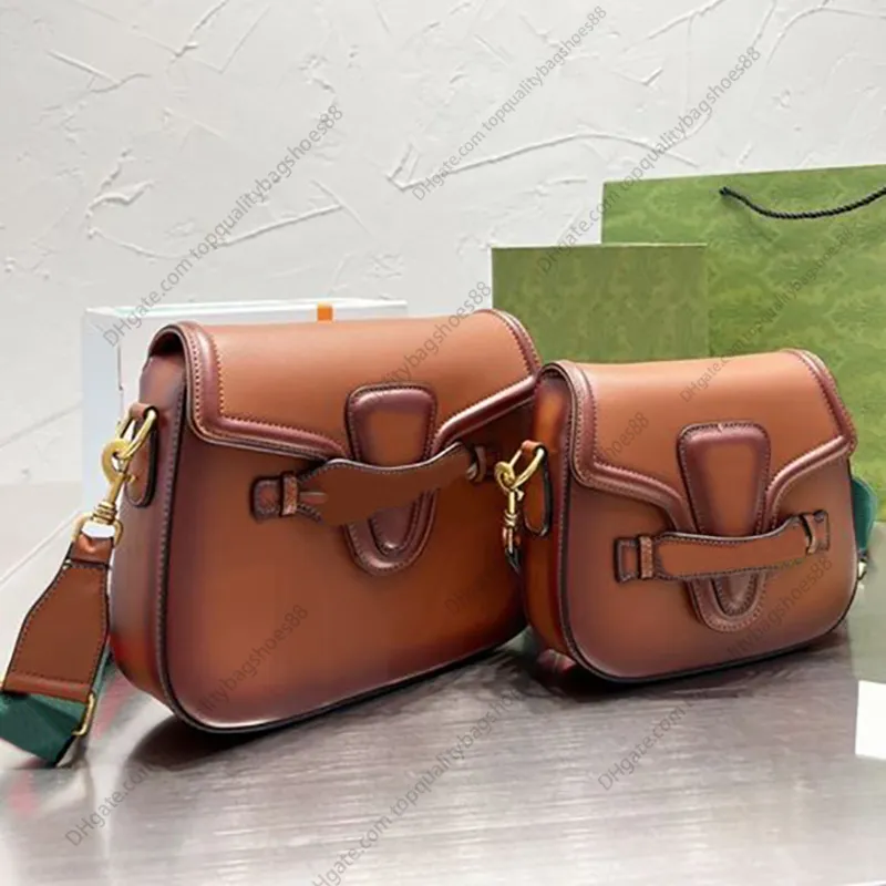 lady web Crossbody Padlock Shoulder Bag Flap Handbags Purse Genuine Leather Fashion Letters Gold Hardware Women saddle Messenger Bags