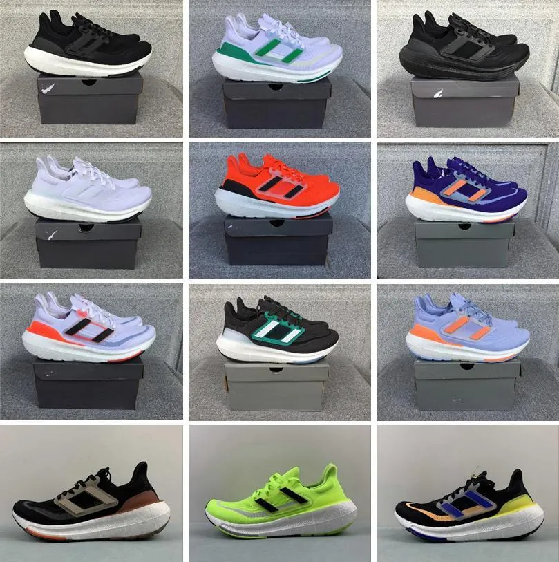 Designer UltraBoosts Light 23 Mens Womens Running Shoes UB23 Triple White Black Green Blue Red Black Yellow Panda Carbble Big Size