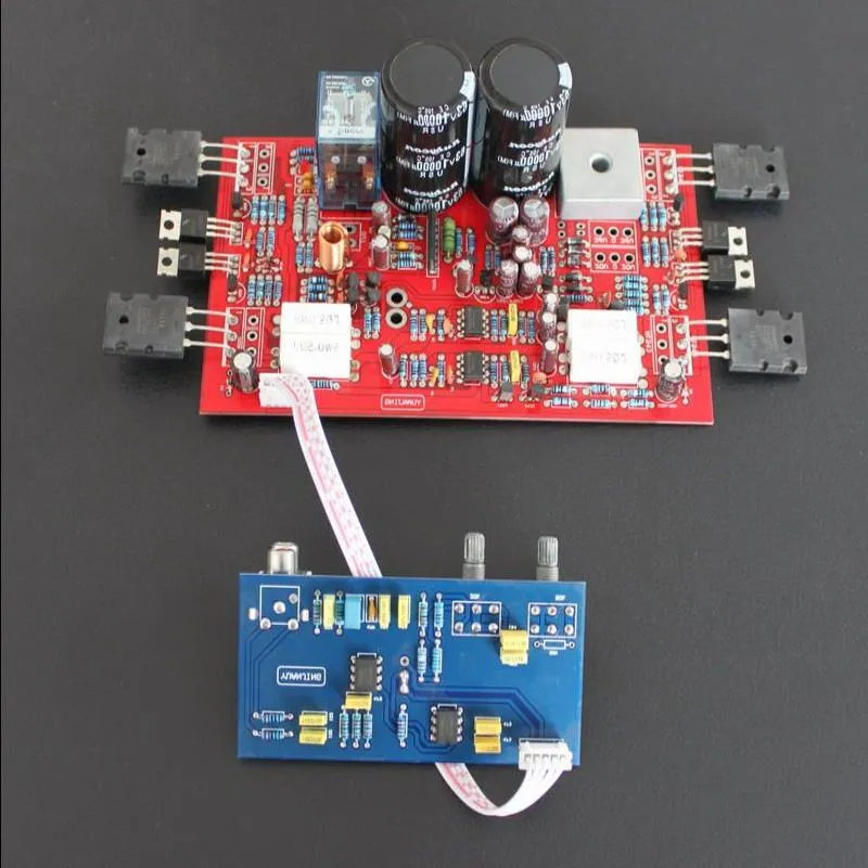 Freeshipping Subwoofer amplifier board C5200 A1943 with bass plate 300W 4 Ohm subwoofer amplifier board 2*10000UF high qualiuty Fhpuw