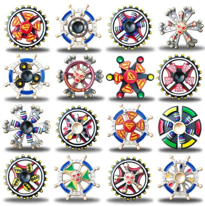 Nuovo giocattolo per bambini a decompressione per spinner fidget a doppio strato Spinner a mano Tik Tok con lo stesso spinner per dita fabbrica giocattolo per dita trottola spinner con scatola