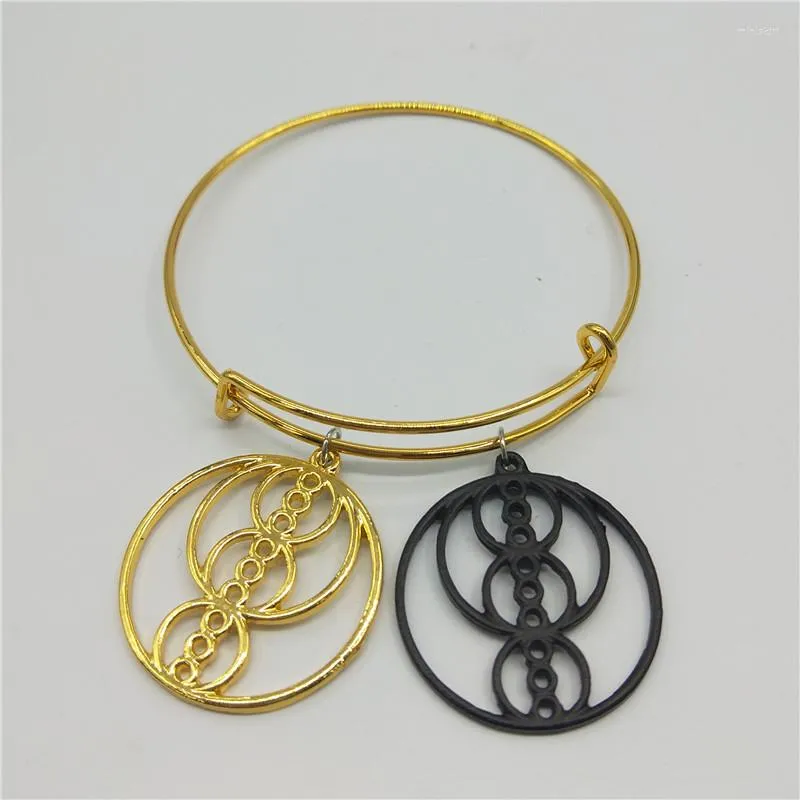 Pulseira de pulseira sagrada Fibonacci Golden Ratio para pulseiras pendentes de geometria feminina