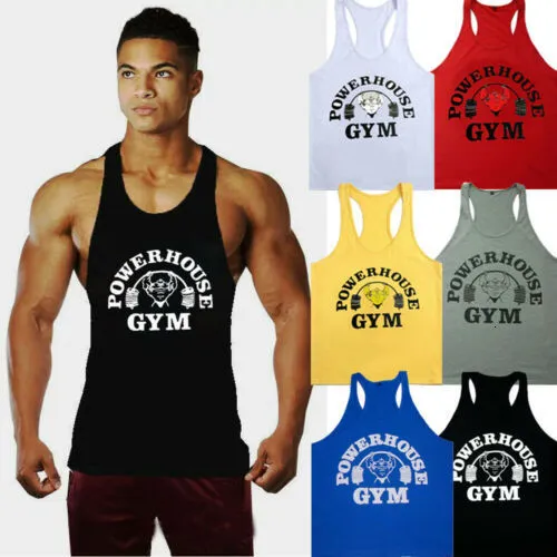 Men's Tank Tops Men Print Style Gym Casual Sports Singlet Tank Top Tee Stringer Bodybuilding Muscle Fitness Vest 230413