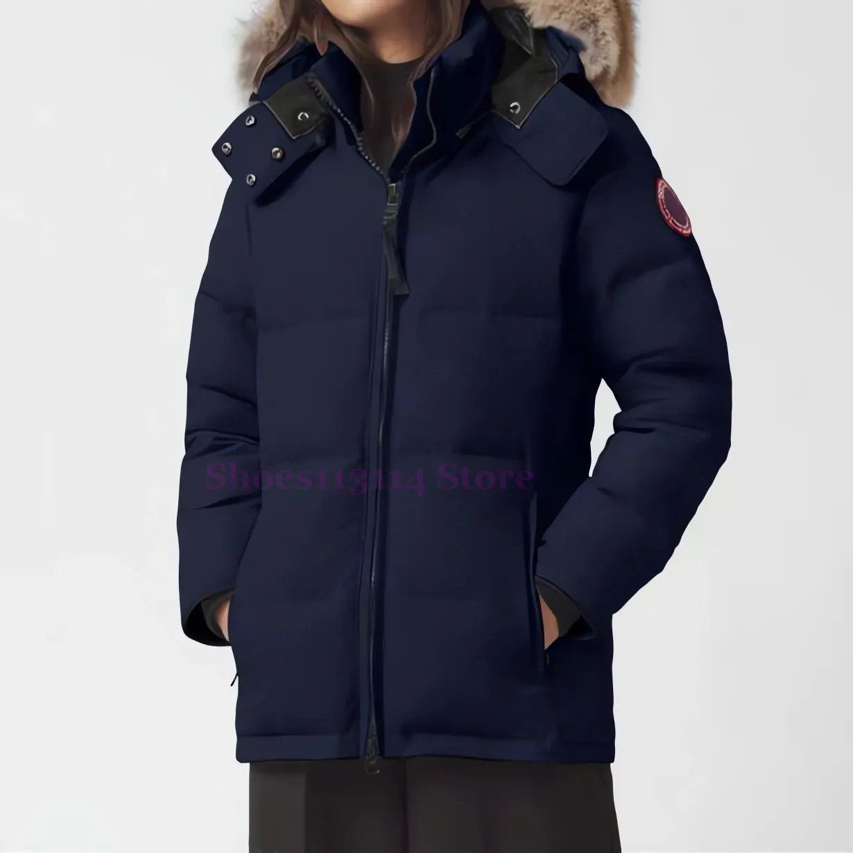 Chaquetas canadienses para mujer gansos damas Canadá invierno cálido abrigo acolchado al aire libre parkas con capucha moda chaqueta de plumón de ganso ropa de abrigo clásica de lujo gruesa 3OD5